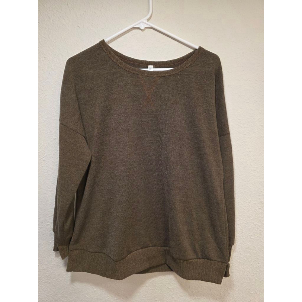 Women's Dear Scarlet Brown Sweater Size M